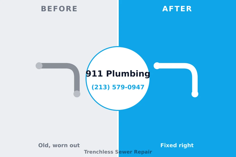 Before and after: plumbing repair Staunton, VA